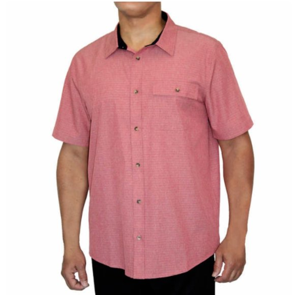 Avalanche Short Sleeve Woven Shirt Campfire Red NWT